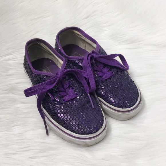 purple sequin sneakers